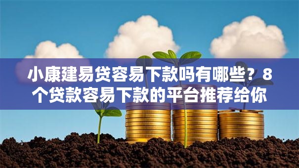 小康建易贷容易下款吗有哪些？8个贷款容易下款的平台推荐给你