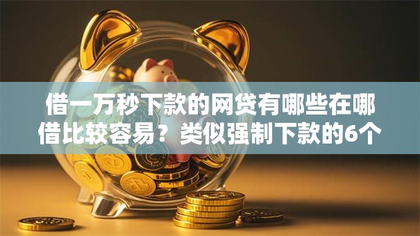 借一万秒下款的网贷有哪些在哪借比较容易？类似强制下款的6个口子参考