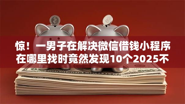 惊！一男子在解决微信借钱小程序在哪里找时竟然发现10个2025不查征信大数据百分百下款的平台，事后分享了出来