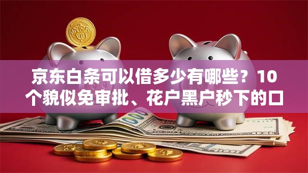 京东白条可以借多少有哪些？10个貌似免审批、花户黑户秒下的口子合集