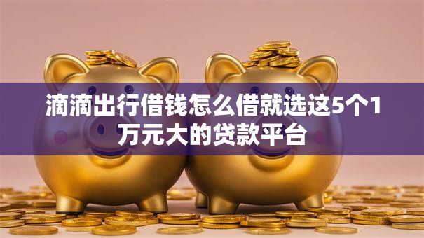 滴滴出行借钱怎么借就选这5个1万元大的贷款平台