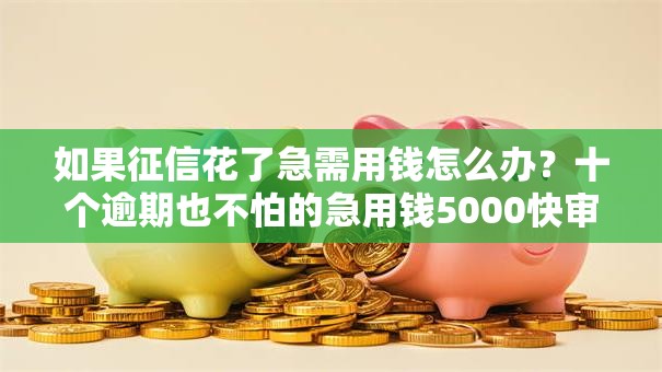 如果征信花了急需用钱怎么办？十个逾期也不怕的急用钱5000快审快贷无需征信平台