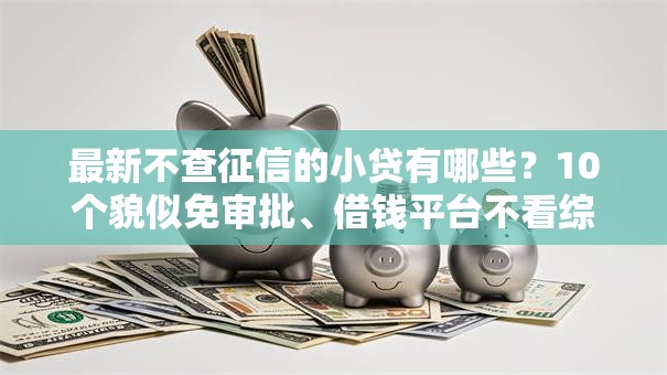 最新不查征信的小贷有哪些？10个貌似免审批、借钱平台不看综合评估的平台合集