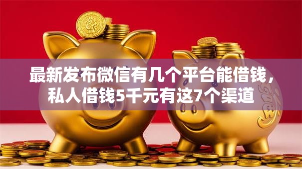 最新发布微信有几个平台能借钱，私人借钱5千元有这7个渠道
