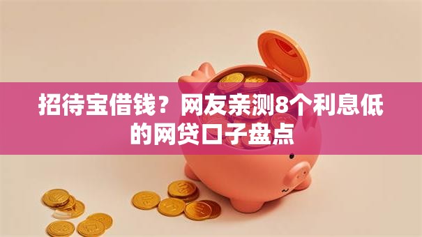 招待宝借钱？网友亲测8个利息低的网贷口子盘点