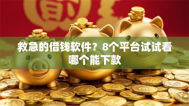 救急的借钱软件？8个平台试试看哪个能下款