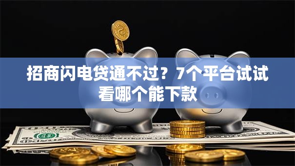 招商闪电贷通不过？7个平台试试看哪个能下款