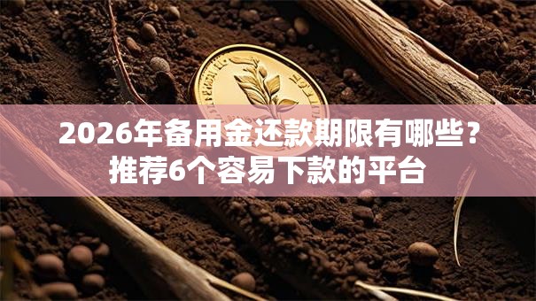 2026年备用金还款期限有哪些？推荐6个容易下款的平台