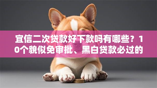 宜信二次贷款好下款吗有哪些？10个貌似免审批、黑白贷款必过的软件合集