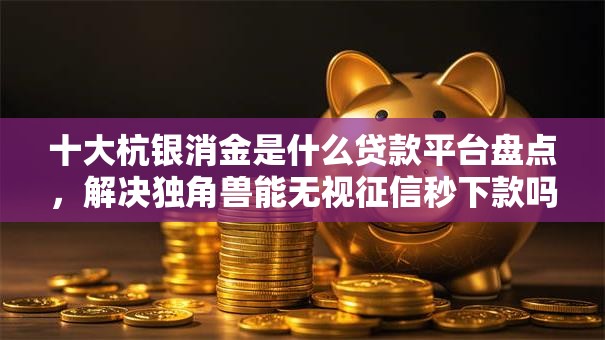 十大杭银消金是什么贷款平台盘点，解决独角兽能无视征信秒下款吗的问题