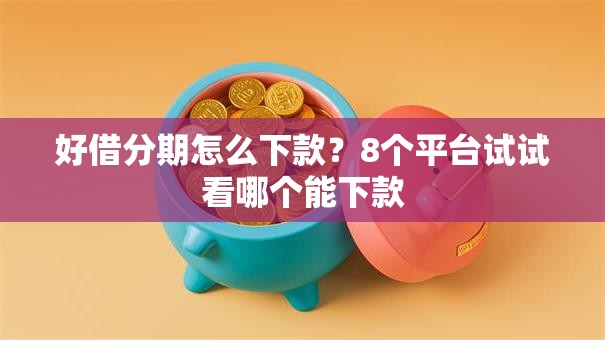 好借分期怎么下款？8个平台试试看哪个能下款