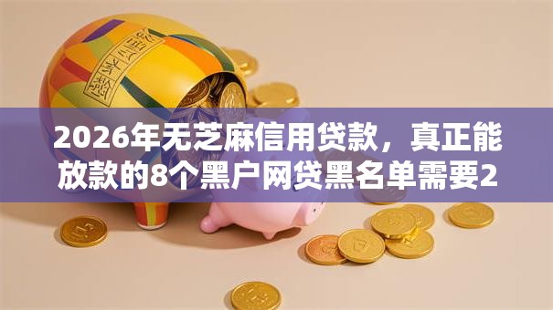 2026年无芝麻信用贷款，真正能放款的8个黑户网贷黑名单需要2万能借款平台推荐