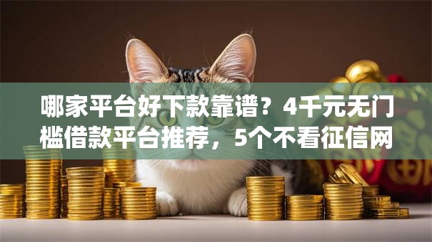 哪家平台好下款靠谱？4千元无门槛借款平台推荐，5个不看征信网贷平台放款快的app盘点