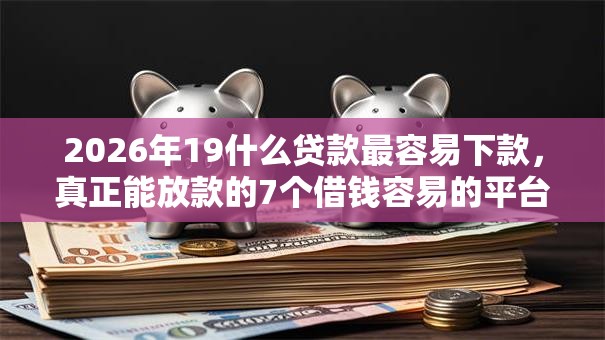 2026年19什么贷款最容易下款，真正能放款的7个借钱容易的平台推荐