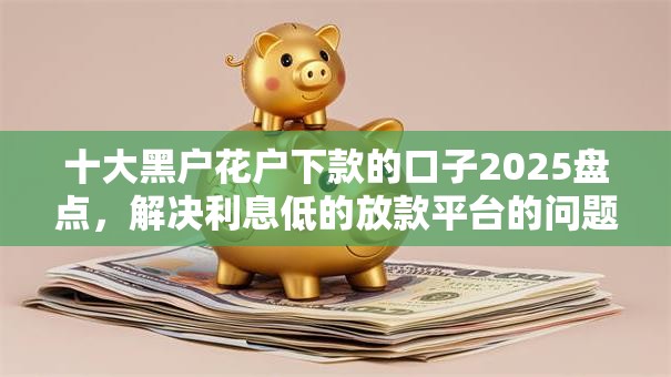 十大黑户花户下款的口子2025盘点，解决利息低的放款平台的问题
