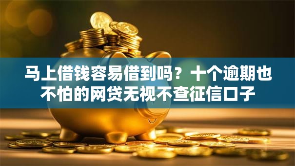 马上借钱容易借到吗？十个逾期也不怕的网贷无视不查征信口子