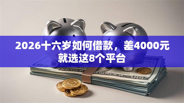 2026十六岁如何借款，差4000元就选这8个平台