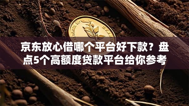 京东放心借哪个平台好下款？盘点5个高额度贷款平台给你参考