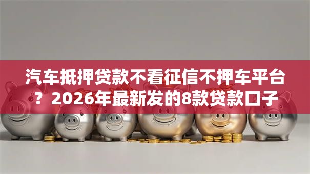汽车抵押贷款不看征信不押车平台？2026年最新发的8款贷款口子