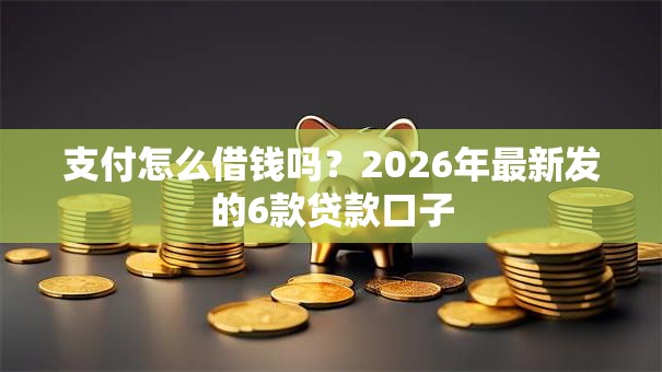 支付怎么借钱吗？2026年最新发的6款贷款口子