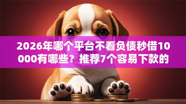 2026年哪个平台不看负债秒借10000有哪些？推荐7个容易下款的平台