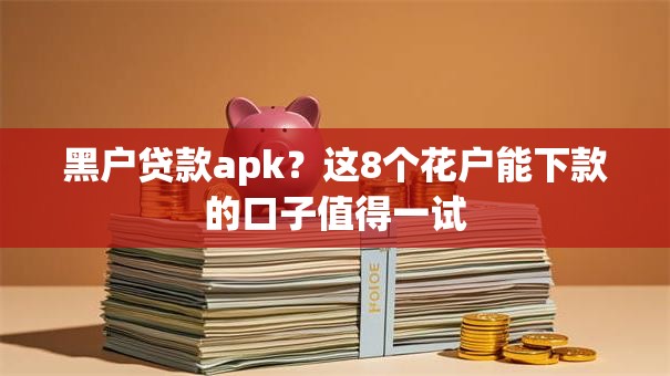 黑户贷款apk？这8个花户能下款的口子值得一试