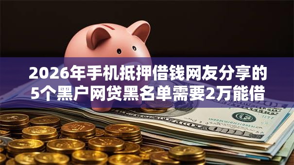 2026年手机抵押借钱网友分享的5个黑户网贷黑名单需要2万能借款平台我觉得不错！