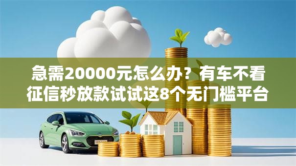 急需20000元怎么办？有车不看征信秒放款试试这8个无门槛平台