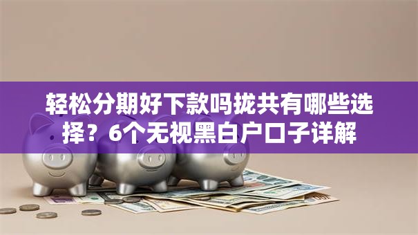 轻松分期好下款吗拢共有哪些选择？6个无视黑白户口子详解