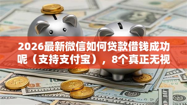 2026最新微信如何贷款借钱成功呢（支持支付宝），8个真正无视风控黑白的网贷软件无私分享