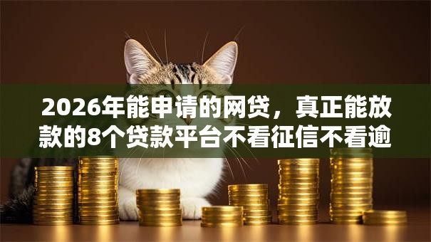 2026年能申请的网贷，真正能放款的8个贷款平台不看征信不看逾期推荐