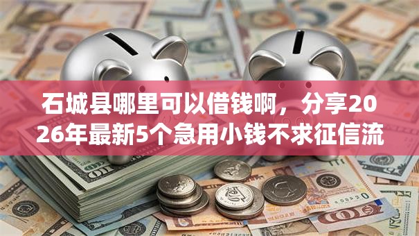 石城县哪里可以借钱啊，分享2026年最新5个急用小钱不求征信流水轻松贷的app