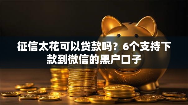 征信太花可以贷款吗？6个支持下款到微信的黑户口子