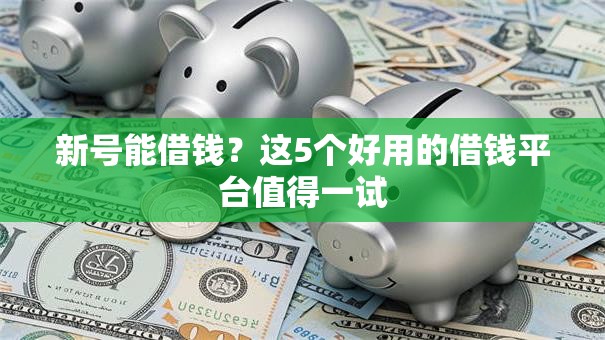 新号能借钱？这5个好用的借钱平台值得一试