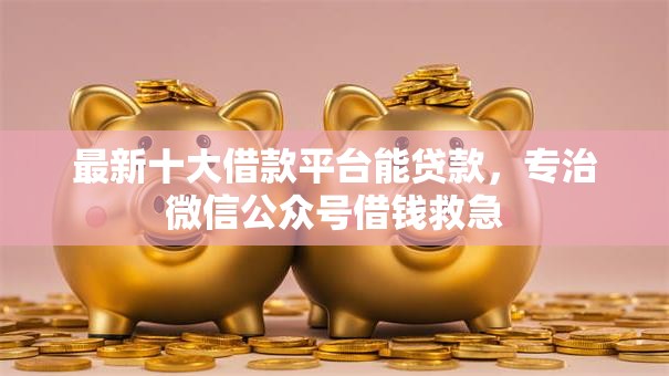 最新十大借款平台能贷款,专治微信公众号借钱救急 最新十大借款平台能贷款,专治微信公众号借钱救急