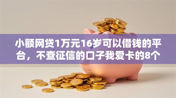 小额网贷1万元16岁可以借钱的平台，不查征信的口子我爱卡的8个平台介绍