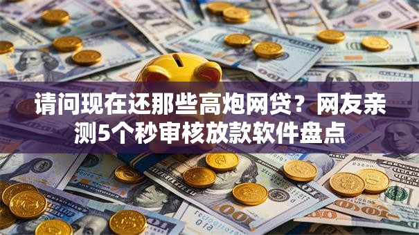 请问现在还那些高炮网贷？网友亲测5个秒审核放款软件盘点