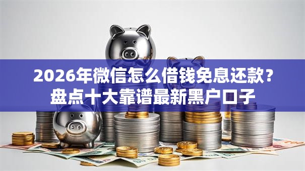 2026年微信怎么借钱免息还款？盘点十大靠谱最新黑户口子