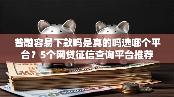 普融容易下款吗是真的吗选哪个平台？5个网贷征信查询平台推荐