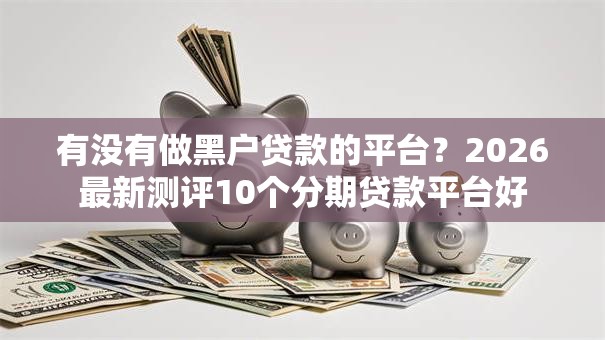 有没有做黑户贷款的平台？2026最新测评10个分期贷款平台好