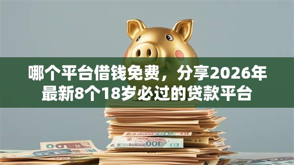 哪个平台借钱免费，分享2026年最新8个18岁必过的贷款平台
