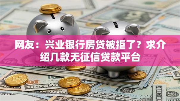网友：兴业银行房贷被拒了？求介绍几款无征信贷款平台