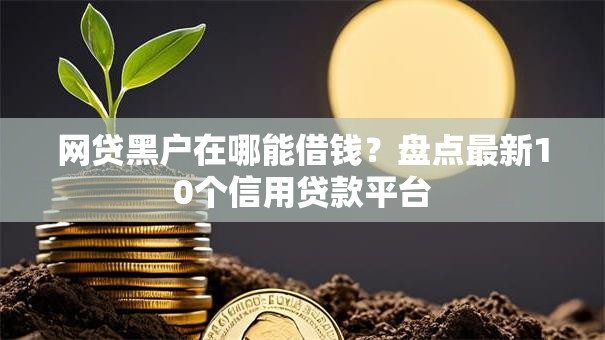 网贷黑户在哪能借钱？盘点最新10个信用贷款平台
