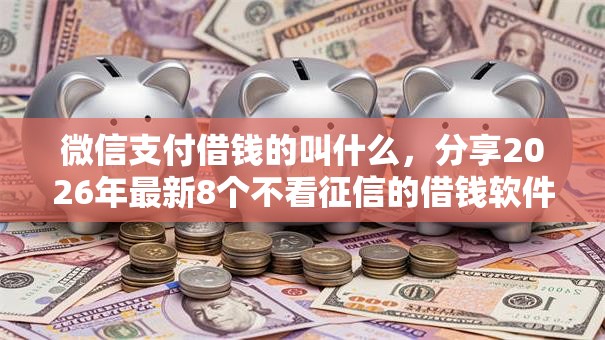微信支付借钱的叫什么，分享2026年最新8个不看征信的借钱软件