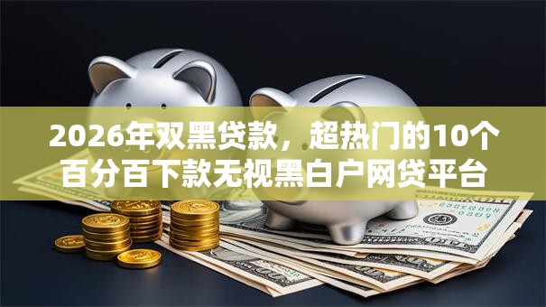 2026年双黑贷款，超热门的10个百分百下款无视黑白户网贷平台推荐