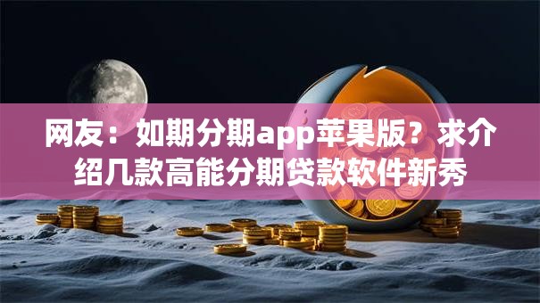 网友：如期分期app苹果版？求介绍几款高能分期贷款软件新秀