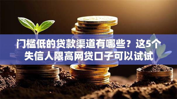 门槛低的贷款渠道有哪些？这5个失信人限高网贷口子可以试试