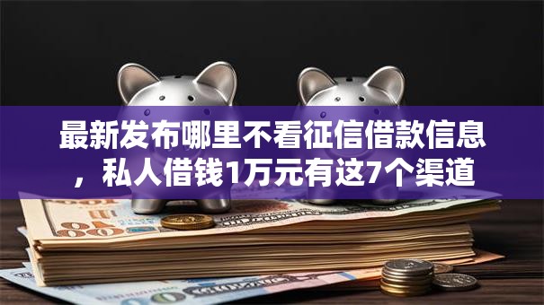 最新发布哪里不看征信借款信息，私人借钱1万元有这7个渠道
