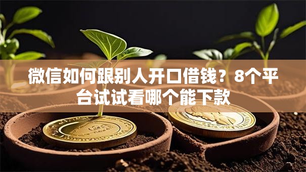 微信如何跟别人开口借钱？8个平台试试看哪个能下款