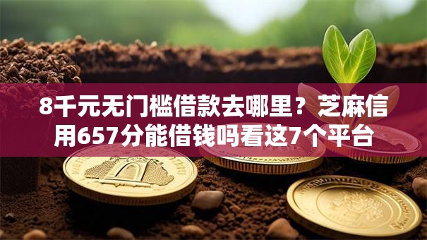 8千元无门槛借款去哪里？芝麻信用657分能借钱吗看这7个平台